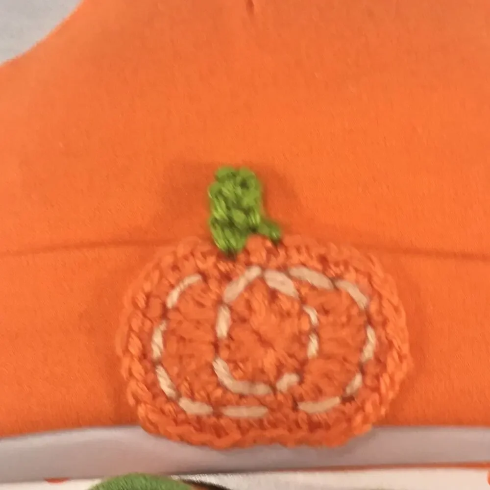 Little Me Pumpkin Beanie & Bootie Set Orange Size 0-12 Months